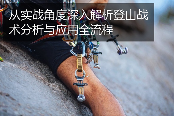 从实战角度深入解析登山战术分析与应用全流程